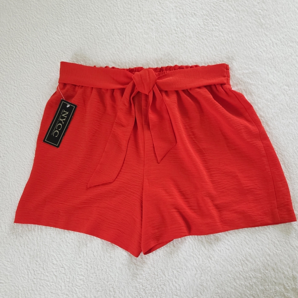 NYC ✨️ Bright Red High-Waist Women's Shorts Size M